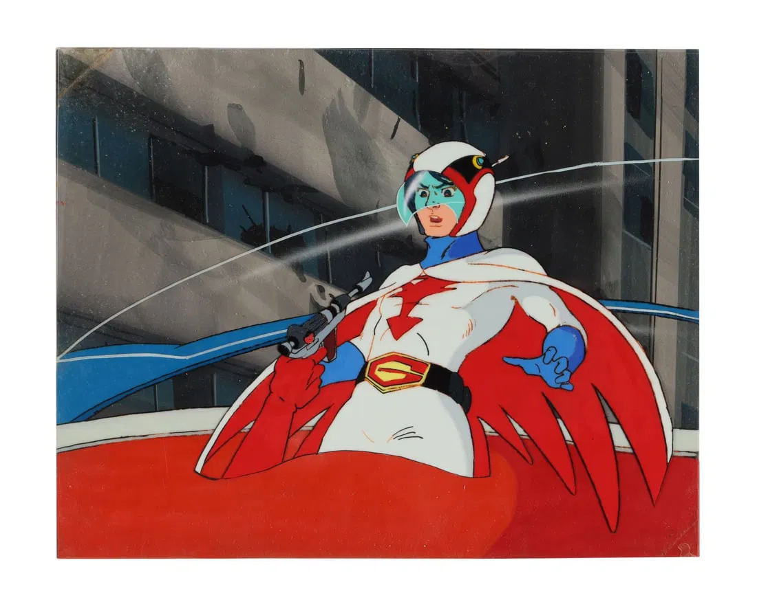 GATCHAMAN (T.V. SERIES, 1972-1980) - Ken Original Production Cel on Original Production Master