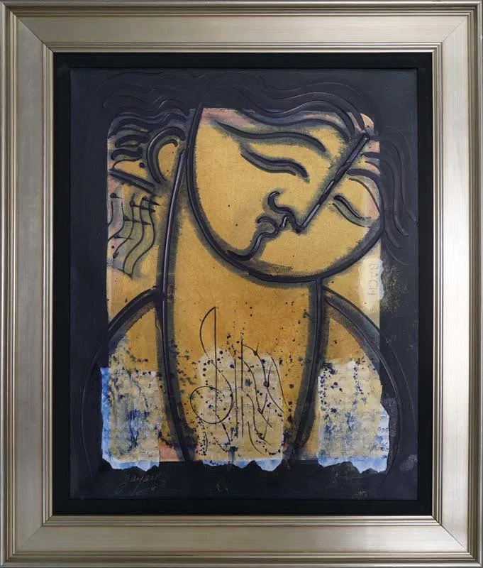 Gaylord Soli (American 1939) Original Painting on canvas Bach Music Series