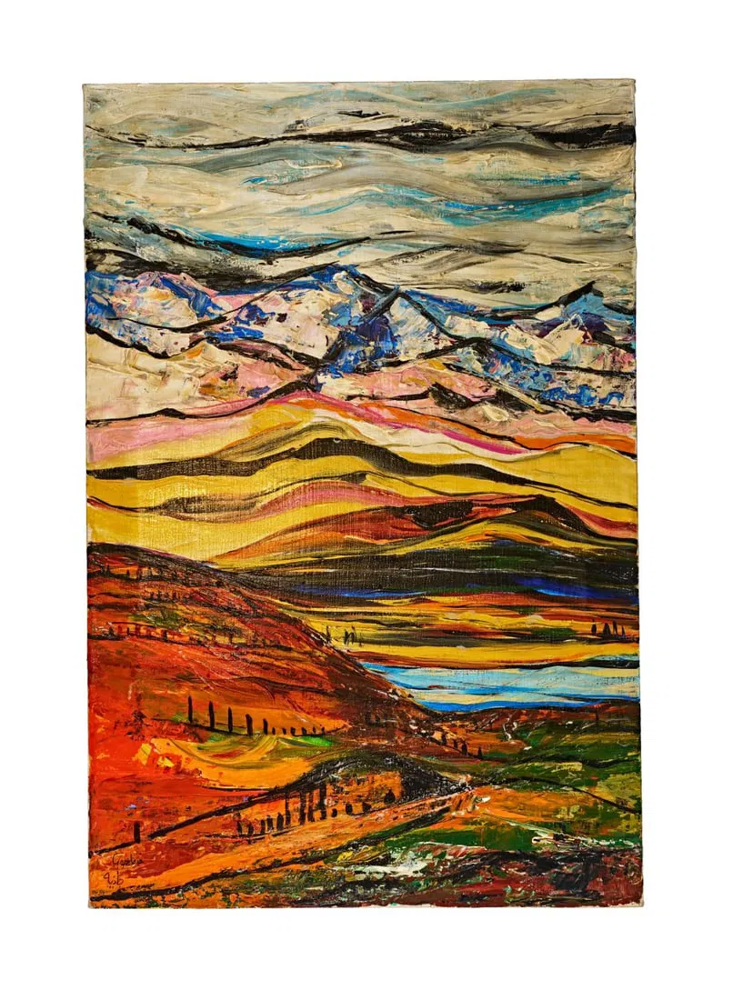 GAZBIA SIRRY (1925, CAIRO - 2021, CAIRO) UNTITLED, ACRYLIC ON CANVAS