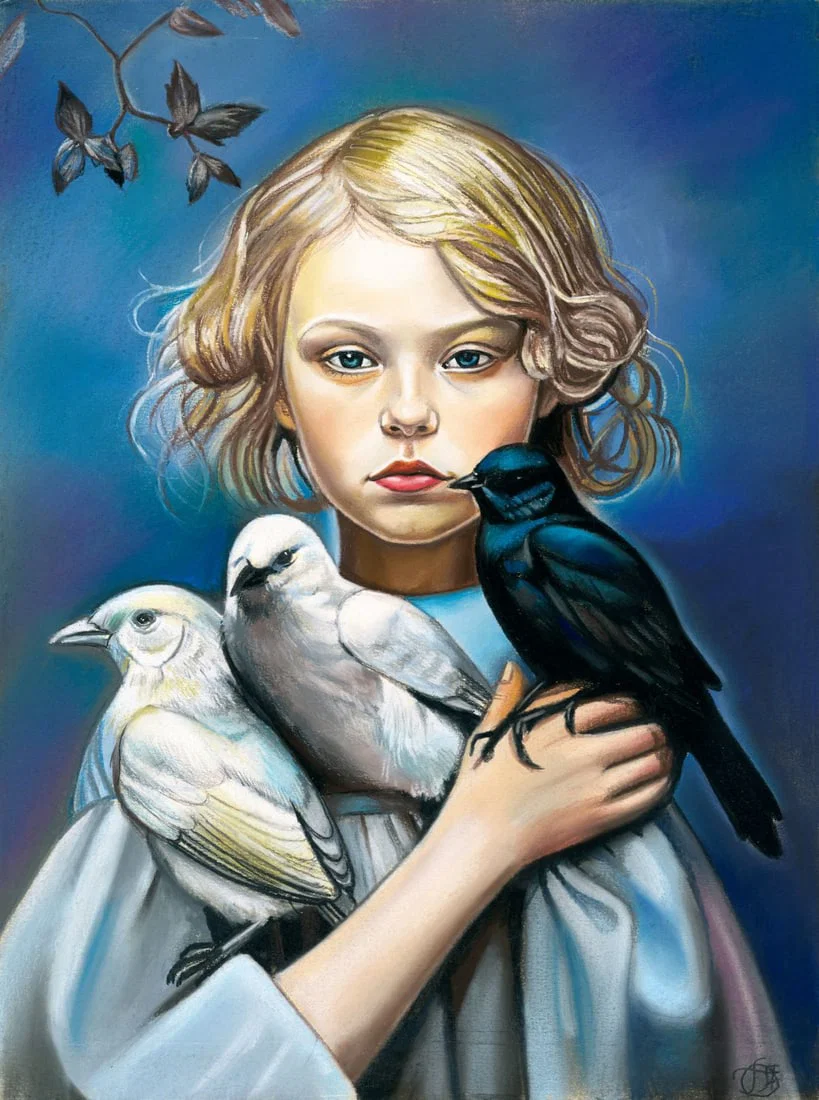 Genadiy Achkasov (Ukraine,b 1965) pastel painting