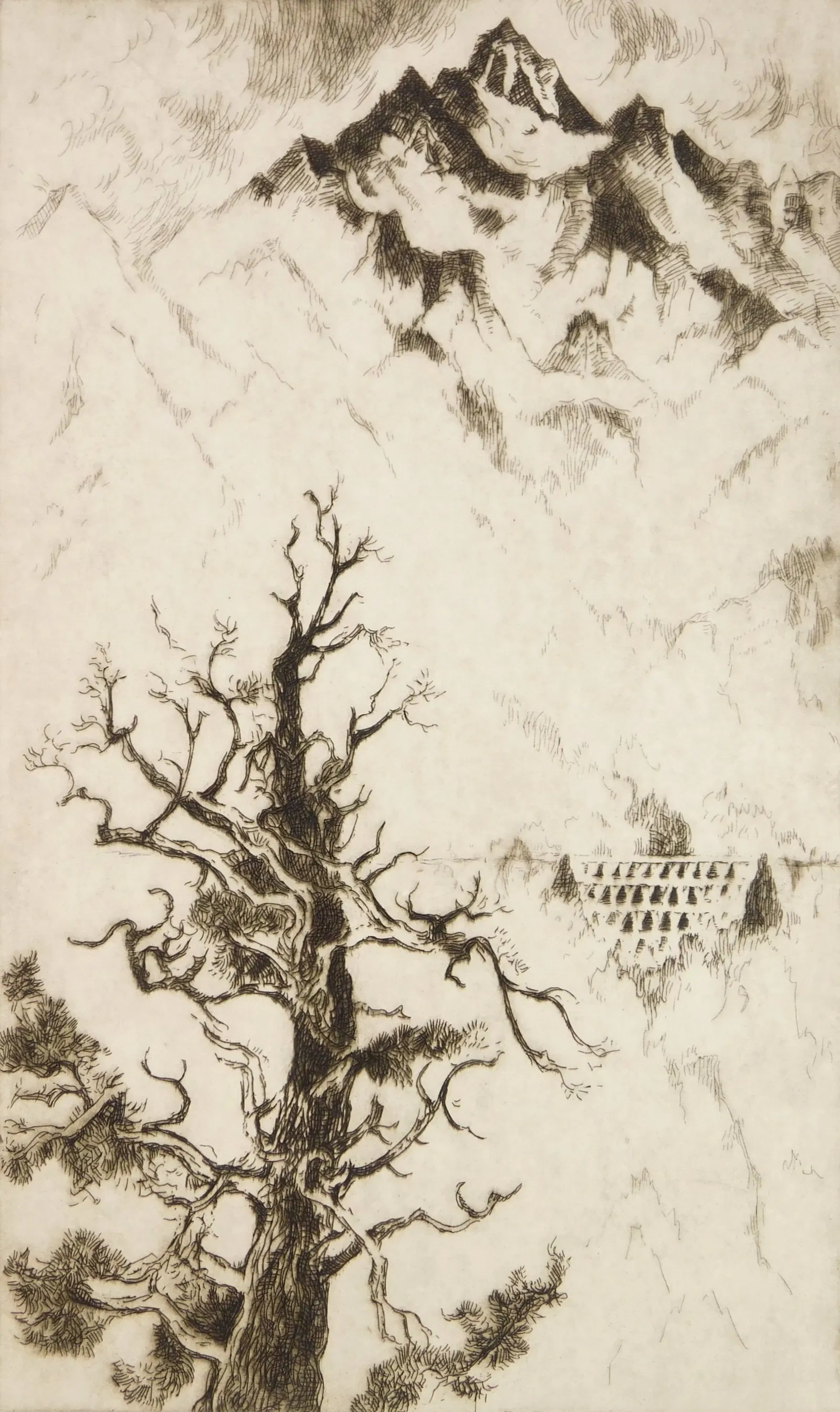 Gene Kloss (American, 1903-1996) etching