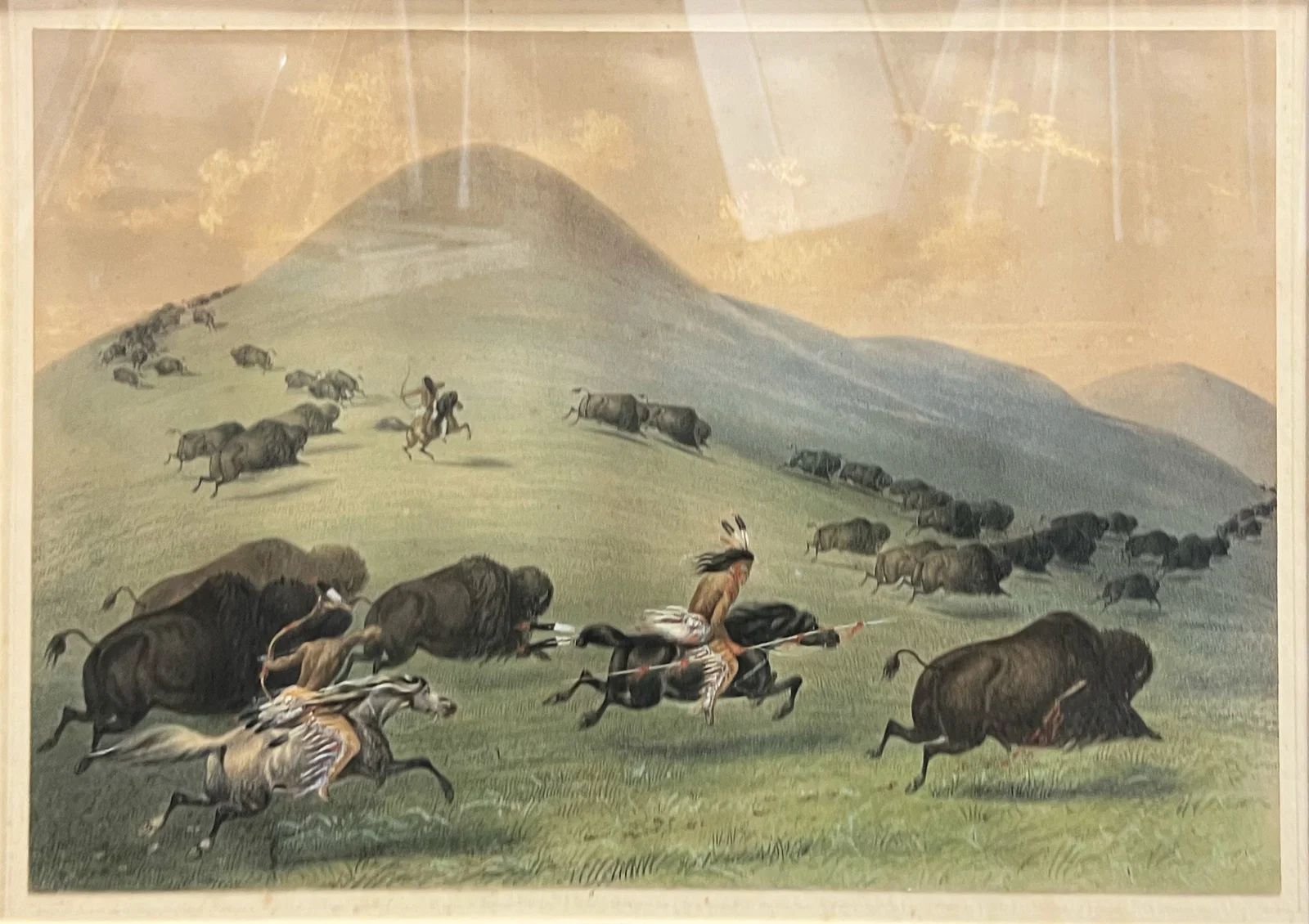 George Catlin "Buffalo Hunt, Chase"