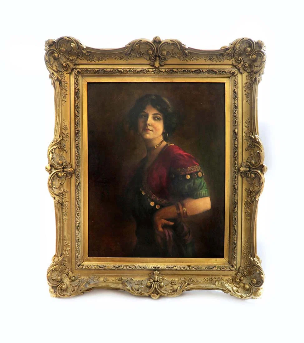 George Edgar Hicks (1824-1914) Framed Oil on Canvas