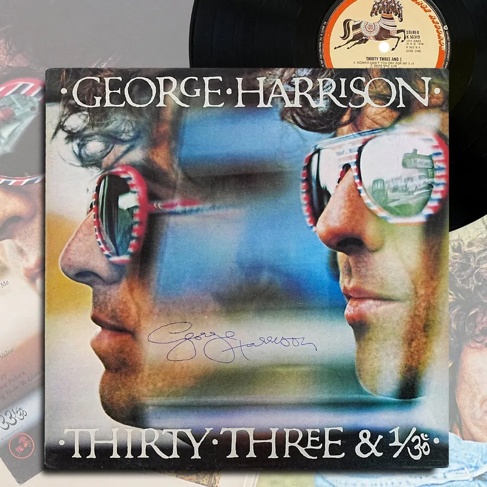 GEORGE HARRISON SIGNED "THIRTY THREE & 1/3" UK FIRST PRESS LP