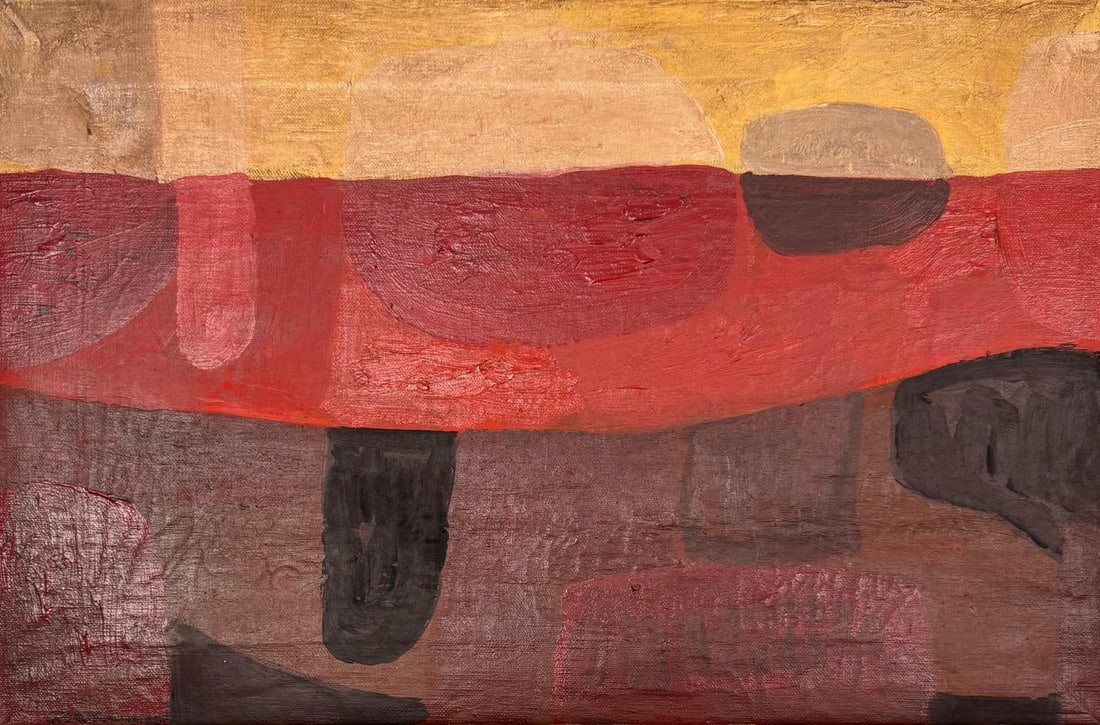 George Morrison, Oil on canvas.