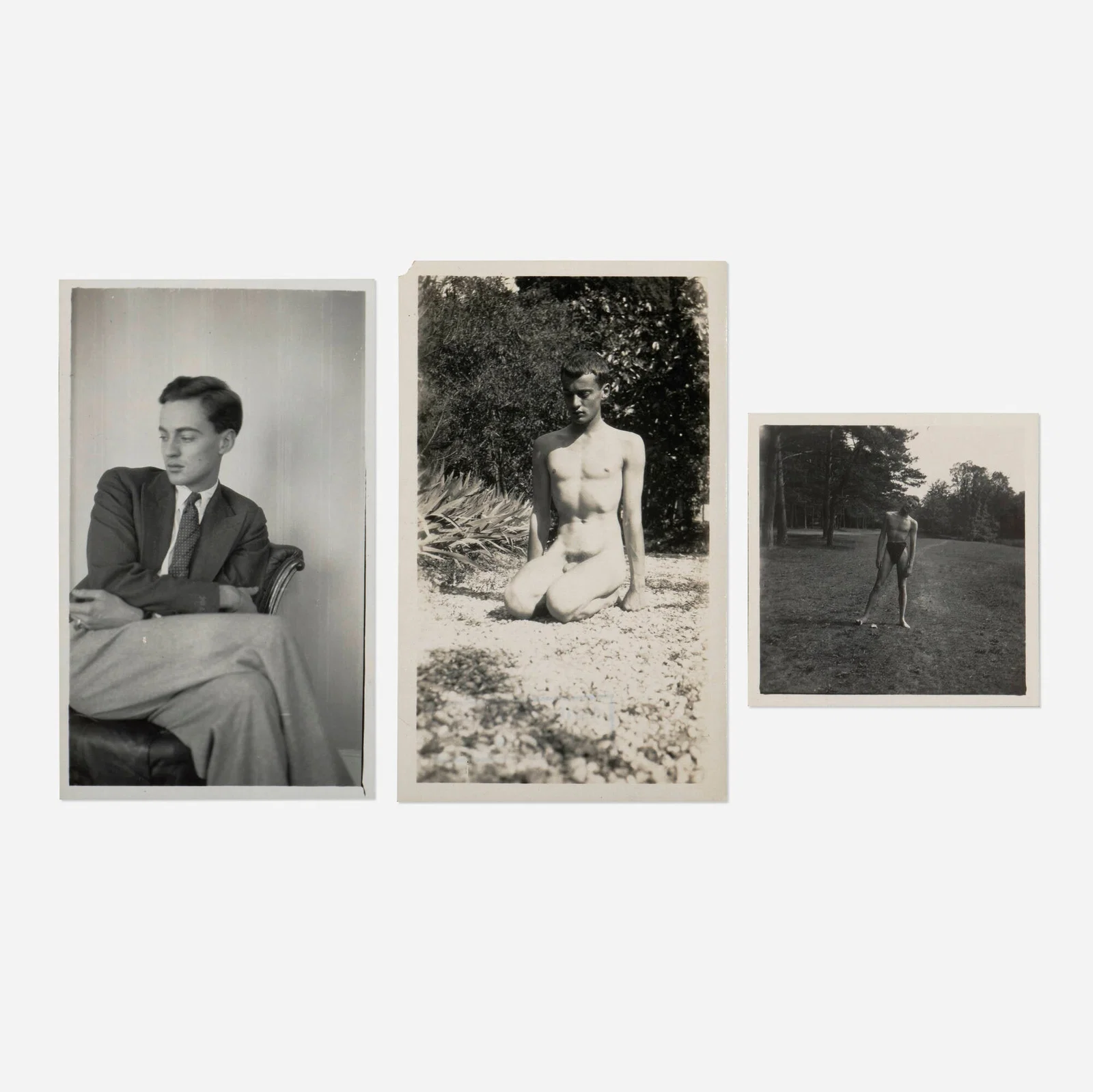 George Platt Lynes, Self-Portrait; Untitled (three works)
