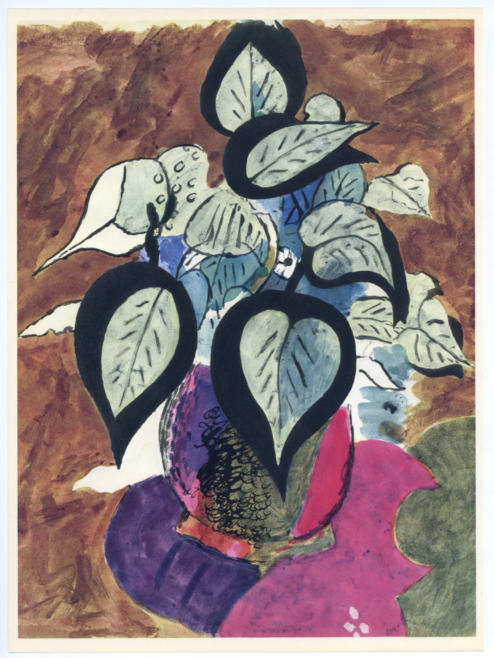 Georges Braque lithograph, 1955