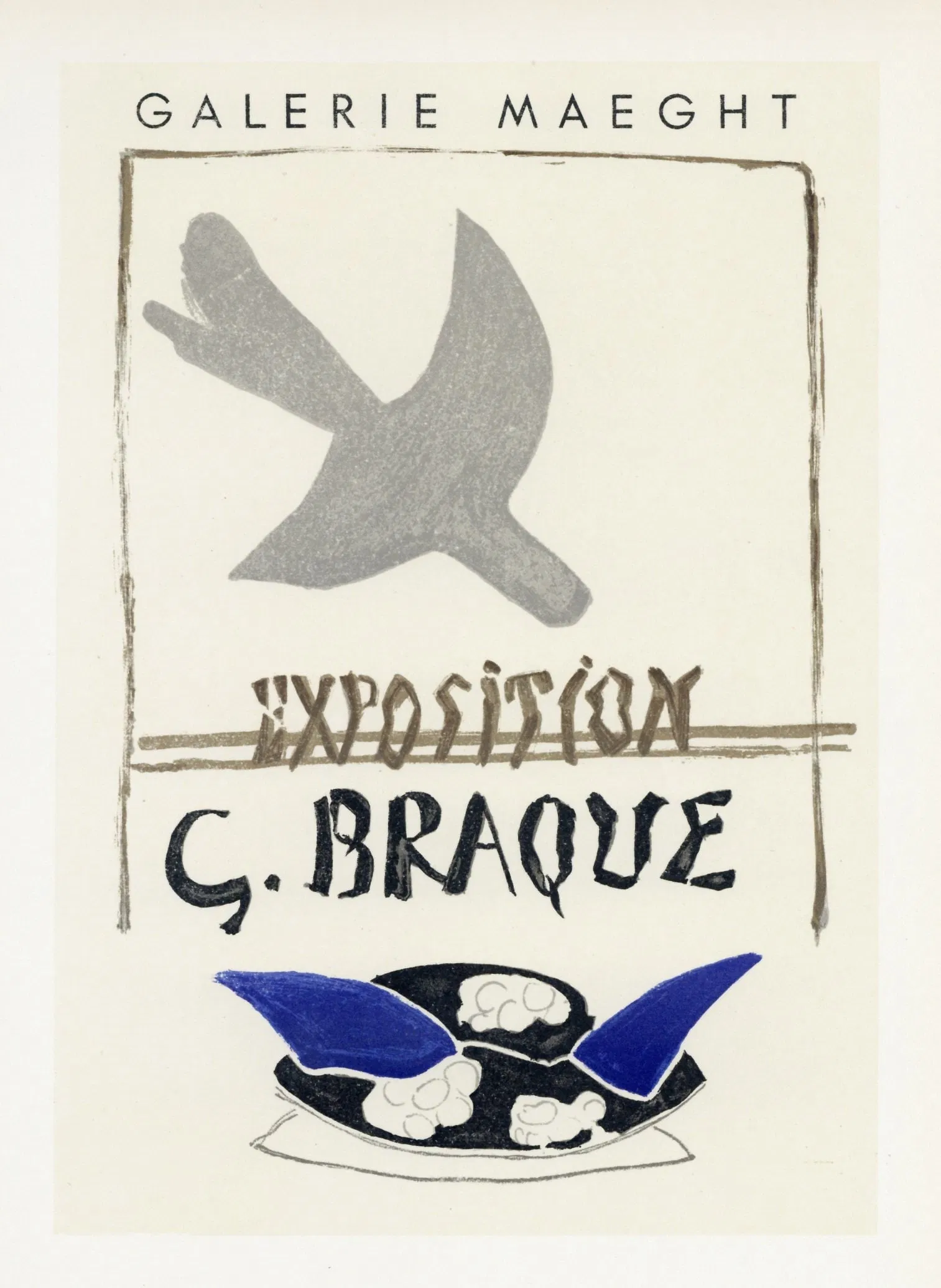 Georges Braque lithograph poster "G. Braque"