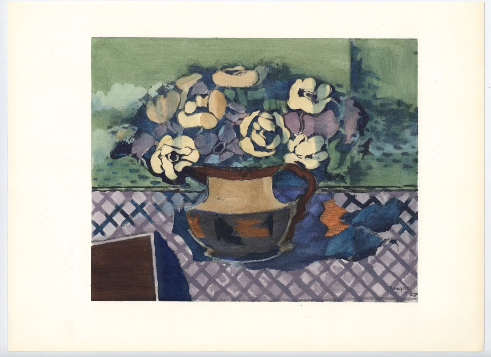 Georges Braque pochoir "Nature morte"