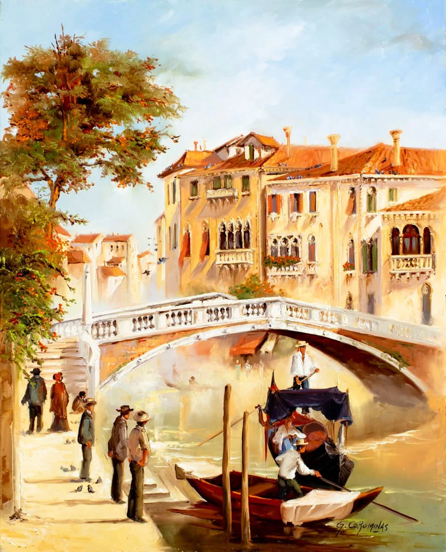 Georges Corominas (France,1945-?) oil painting