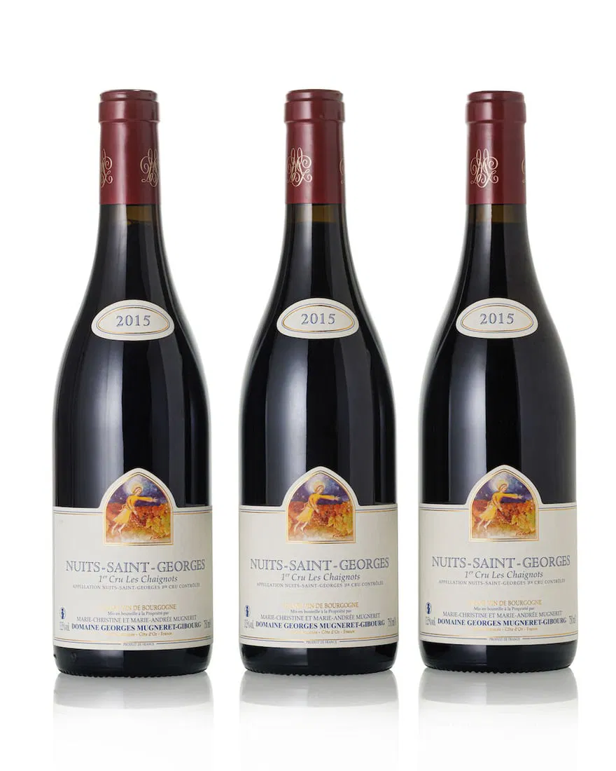 Georges Mugneret-Gibourg Nuits St. Georges Les Chaignots, 2015 (3x 750ml)