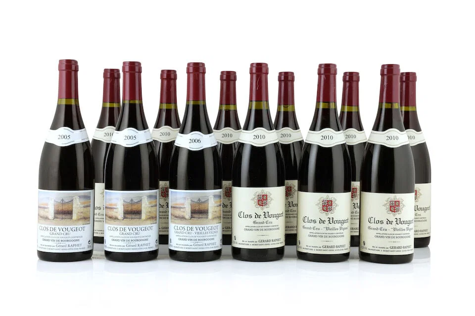 Gérard Raphet, Clos de Vougeot, 2005 (2 x 750ml) Gérard Raphet, Clos de Vougeot Vieil...