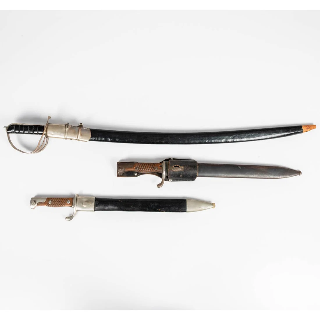 German Bayonets and Reproduction British Indian Cavalry Saber