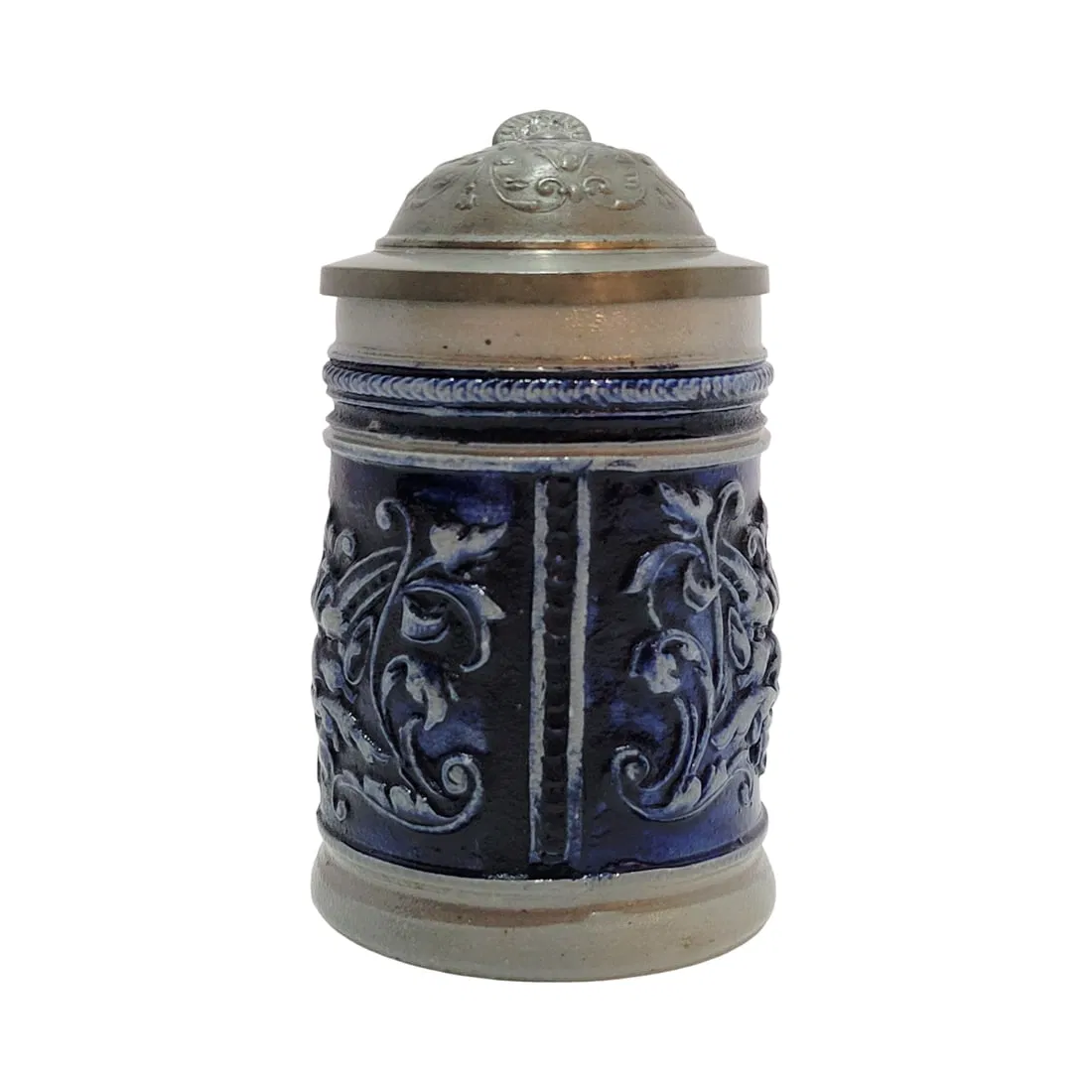 German Stein, German Beer Stein, Miniature with Grotesques
