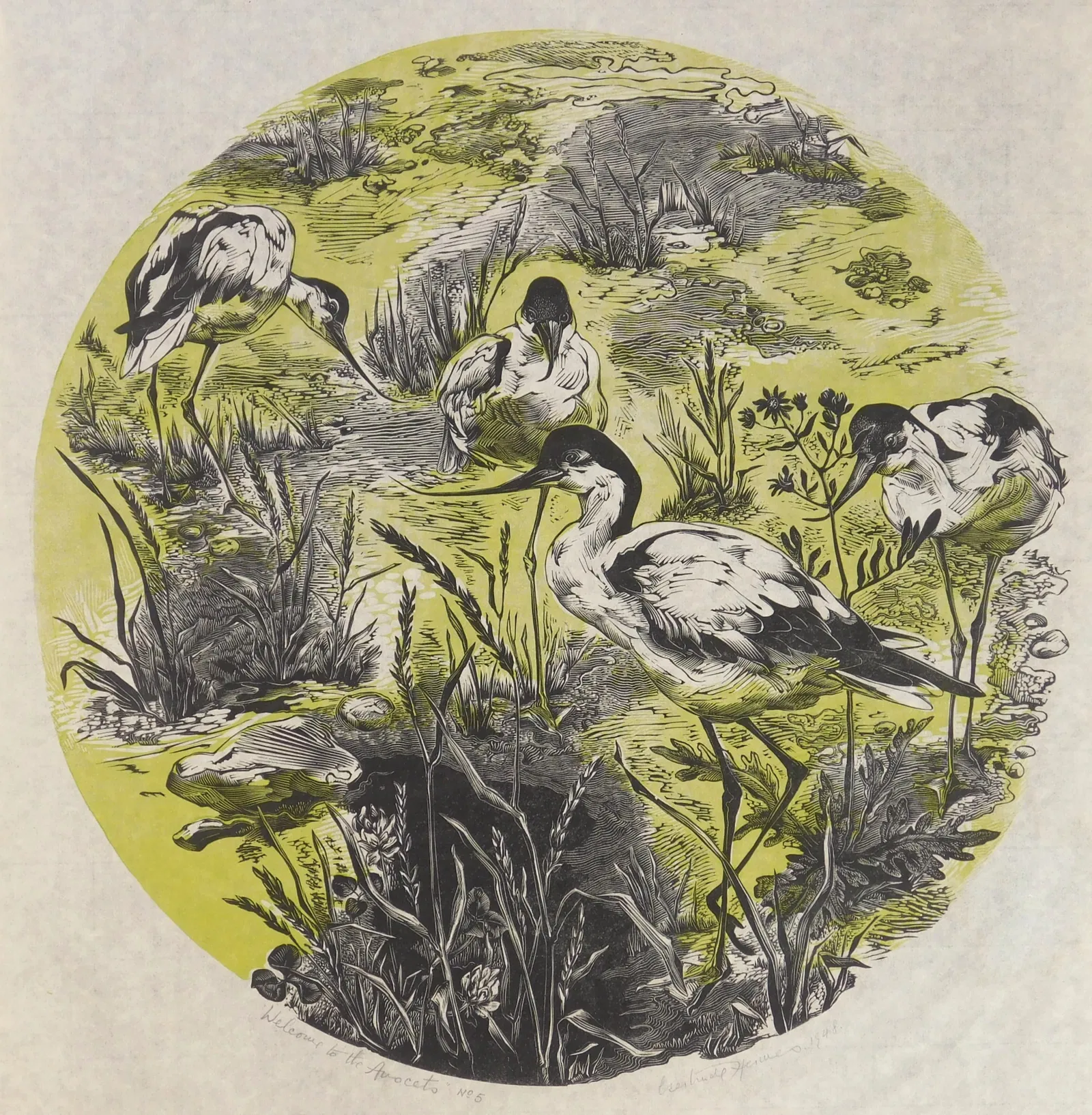 Gertrude Hermes (British, 1901-1983) wood engraving