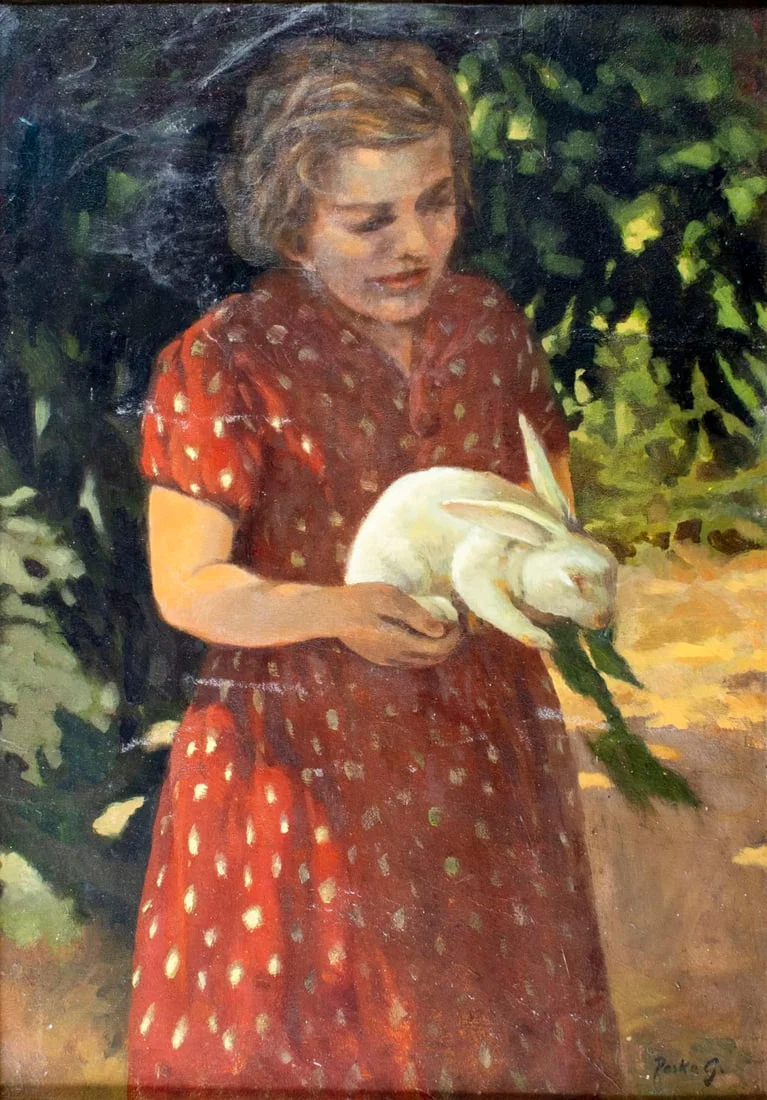 Geza Peske (Hungary,1859-1934) oil painting antique