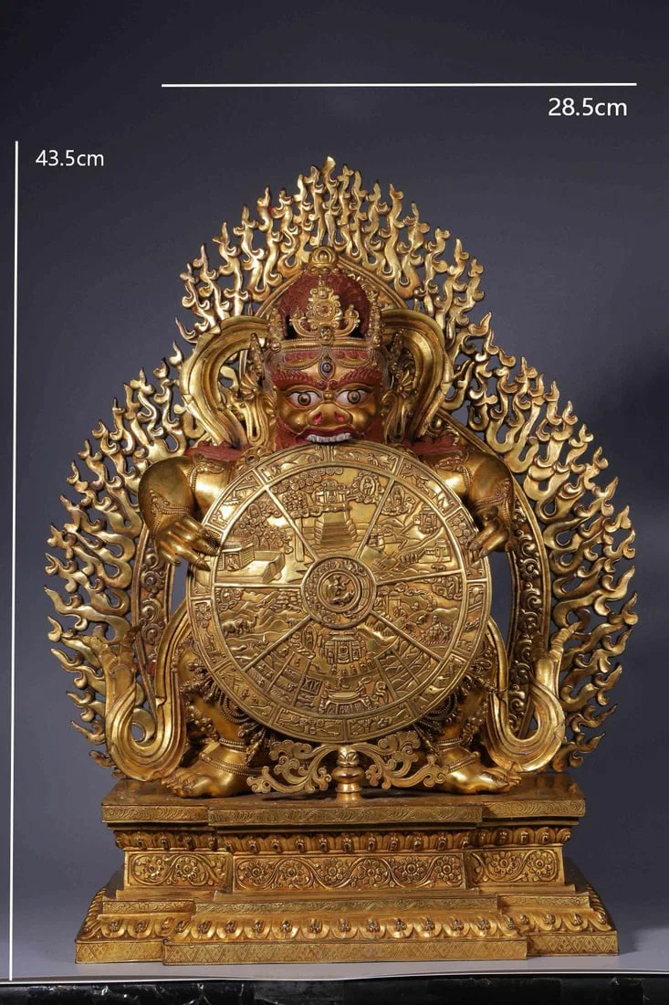 Gilt Bronze Mahakala Figure