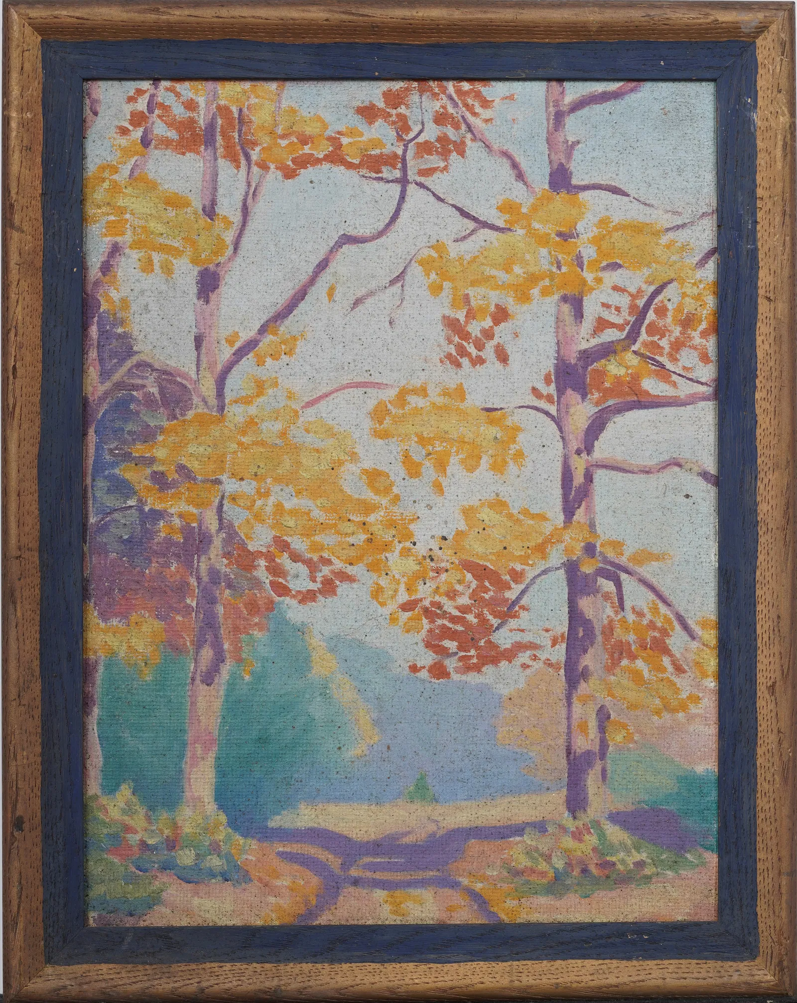 Gladys Roosevelt Dick 1889-1926 Signed American Modernist Rare Woman Artist Landscape Painting