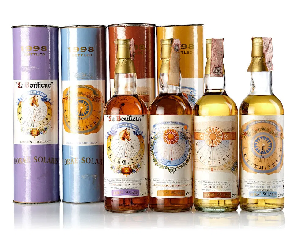 Glen Garioch 'Horae Solaris', 1966 (1x 700ml) Caol Ila 'Horae Solaris', 1982 (1x 700ml) Tomatin ...