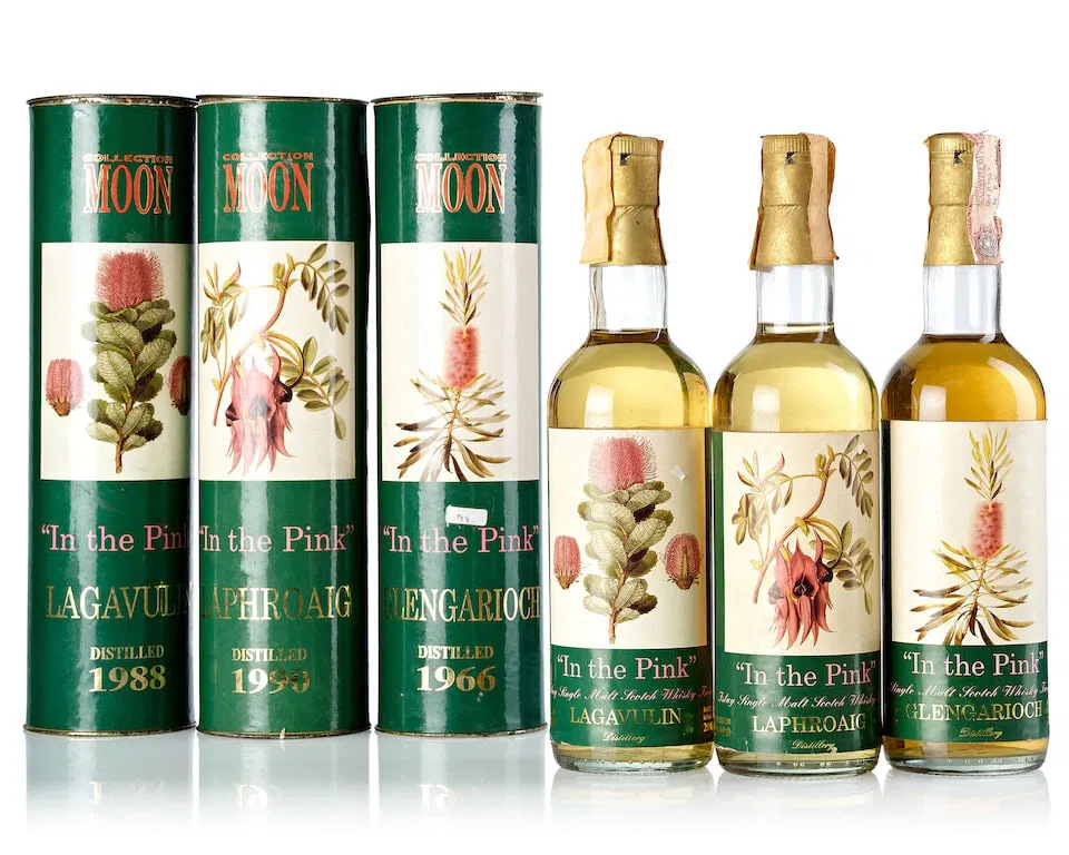Glen Garioch 'In The Pink', 1966 (1x 700ml) Laphroaig 'In The Pink' Cask #11685, 1990 (1x 700ml)...