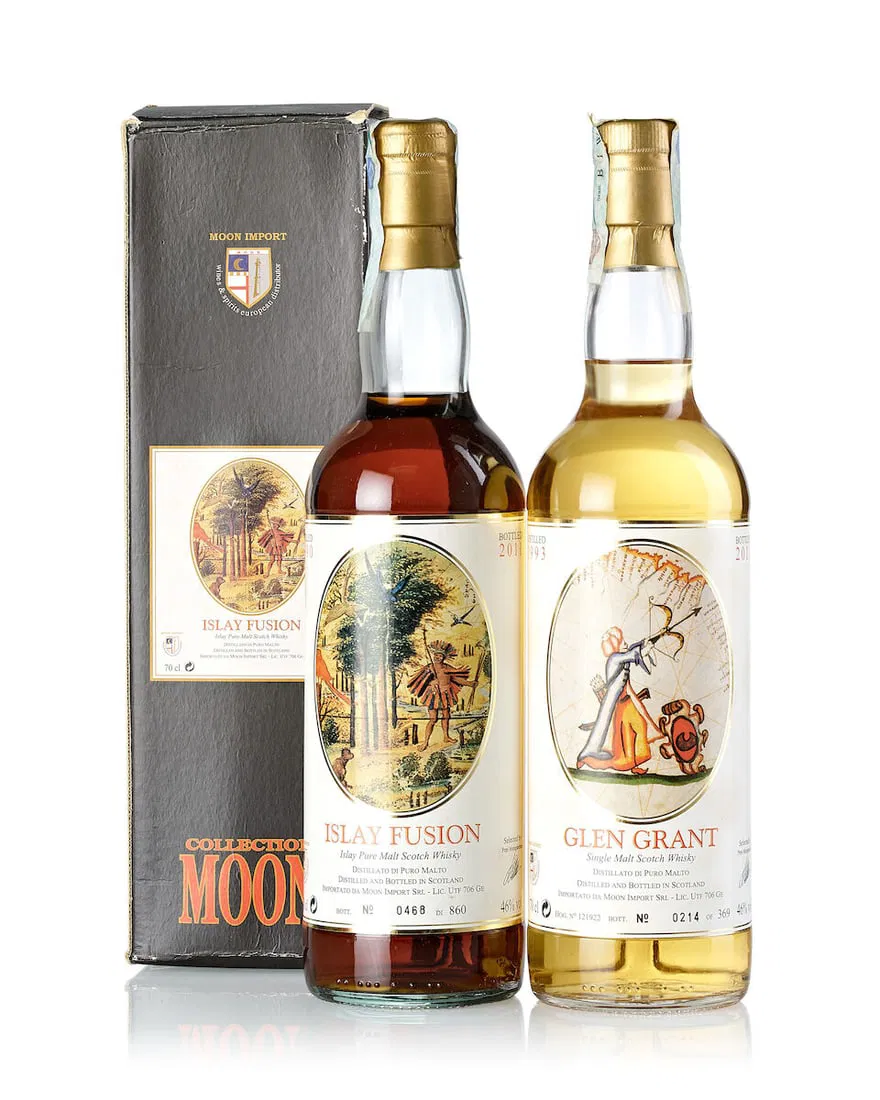 Glen Grant Moon Import Cask #121922, 1993 (1x 700ml) Islay Fusion Moon Import, 1990 (1x 750ml)