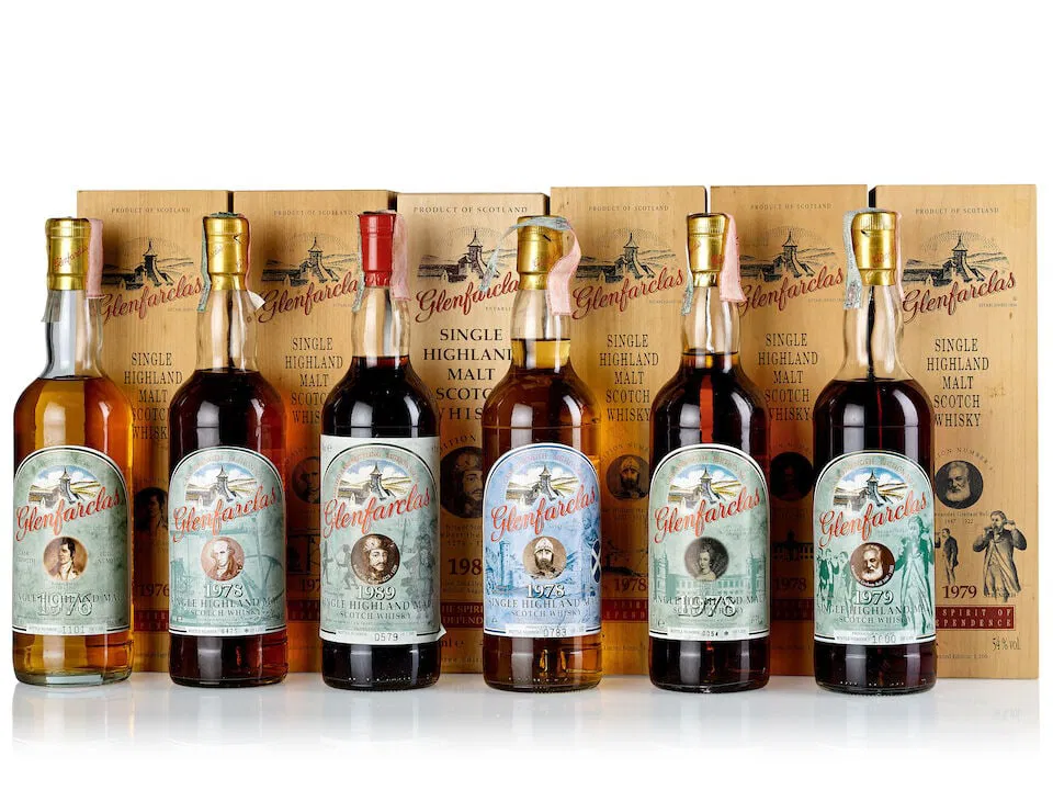 Glenfarclas Edition no. 2 - Robert Burns, 1976 (1x 700ml) Glenfarclas Edition no. 5 - Maria Stua...