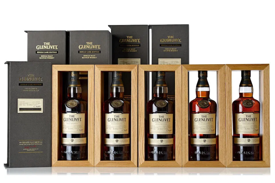 Glenlivet 22 Year Old Sherry Butt #825 (5x 700ml)