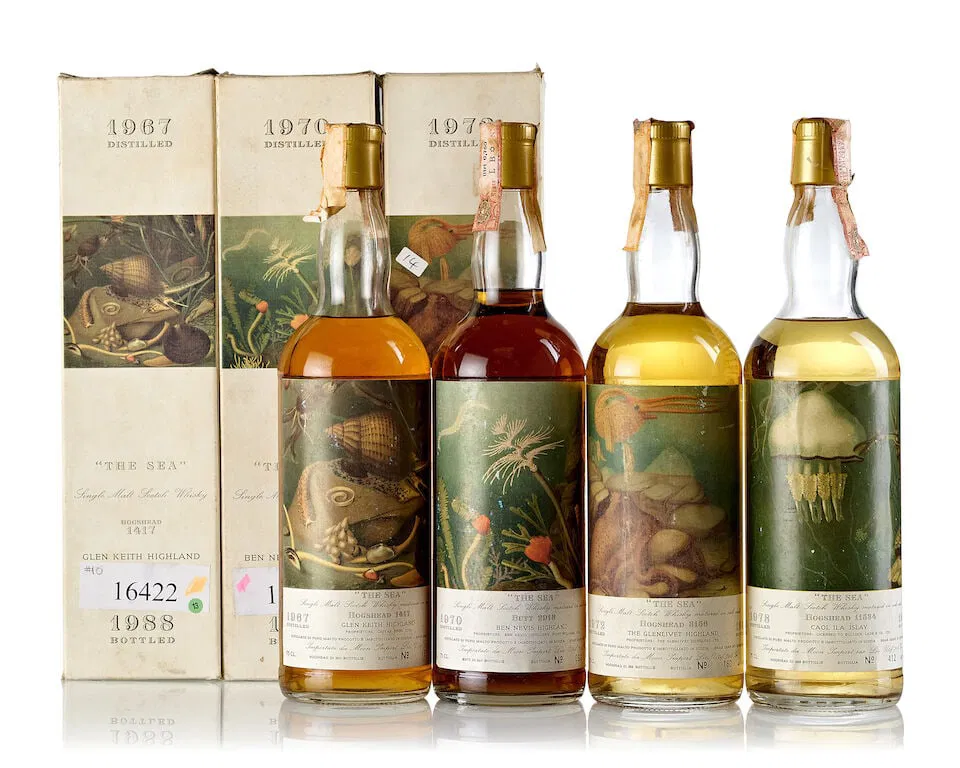 Glenlivet 'The Sea' Cask #3156, 1972 (1x 750ml) Ben Nevis 'The Sea' Cask #2913, 1970 (1x 750ml) ...