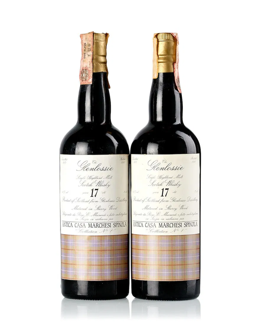 Glenlossie 17 Year Old Spinola Collection No. 1, 1973 (2x 750ml)