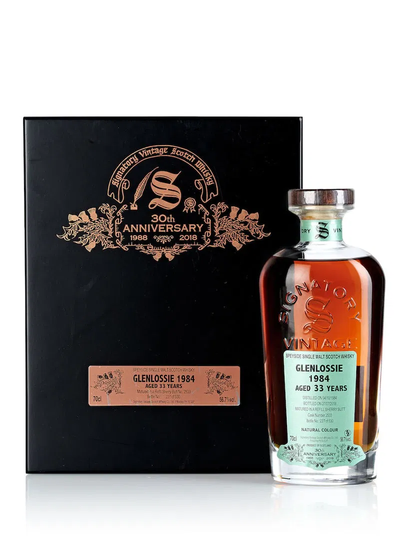Glenlossie Signatory 30th Anniversary 33 Year Old, 1984 (1x 700ml)