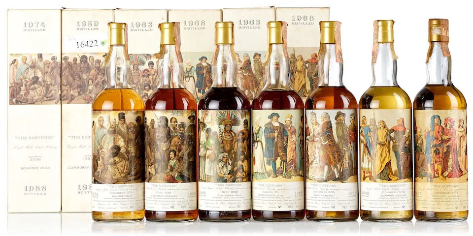 Glenlossie 'The Costumes' Cask #3778, 1966 (1x 750ml) Bowmore 'The Costumes' Cask #5508, 1974 (1...