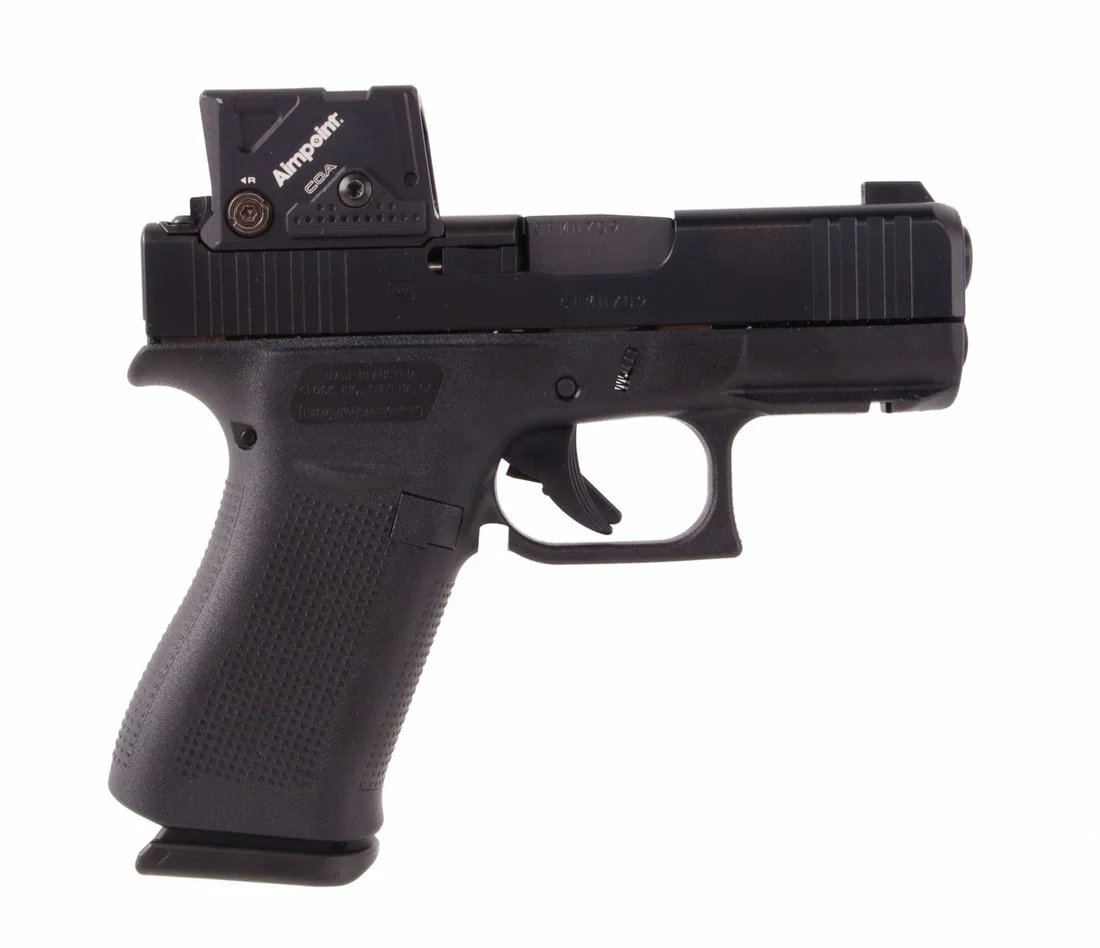 GLOCK 43X MOS 9MM PISTOL WITH AIMPOINT COA RED DOT