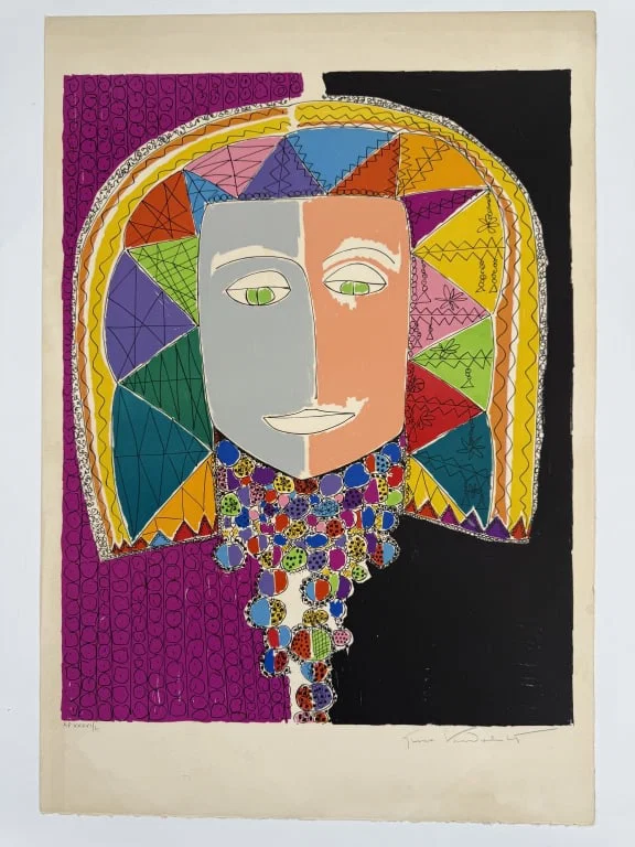 Gloria Vanderbilt (1924-2019) AP Signed Lithograph