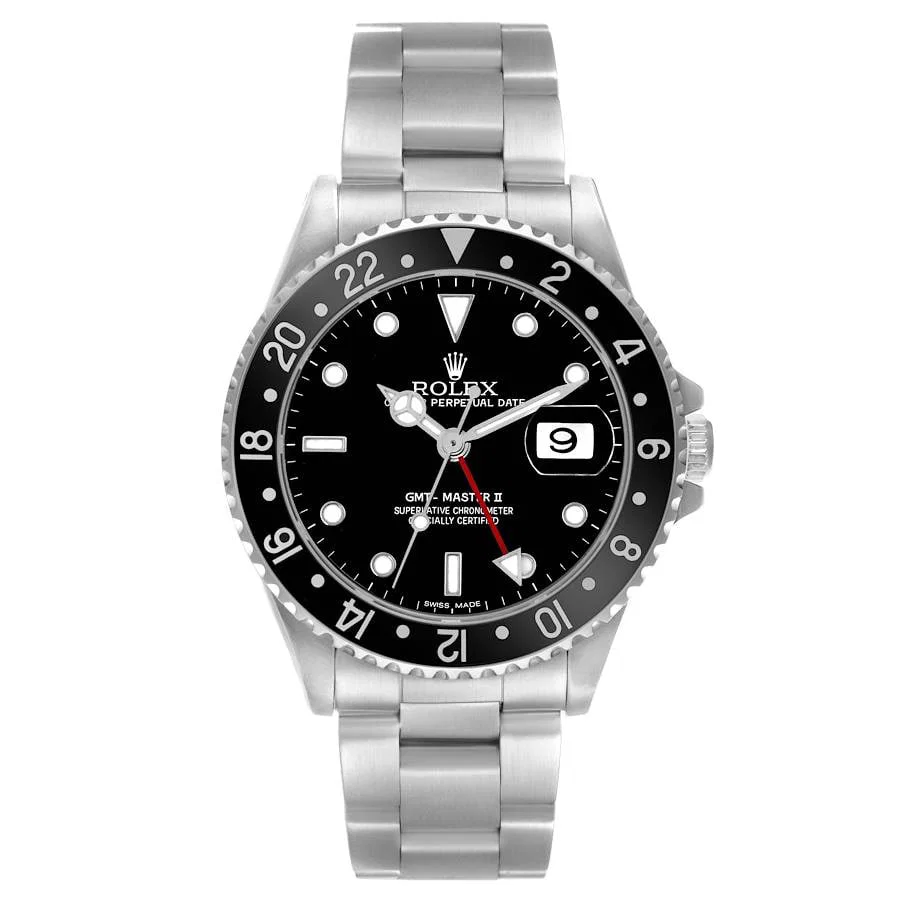 GMT-Master II 16710 Black Dial Oyster Bracelet Watch with Papers 2001