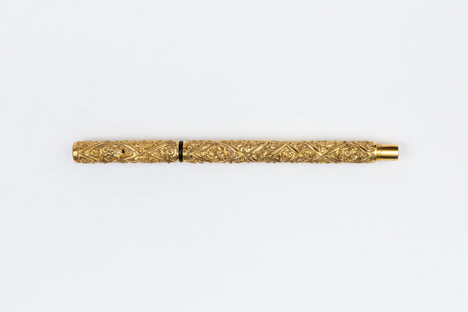 Gold Filled Overlay Parker 30 Lucky Curve Style Pattern Fountain Pen