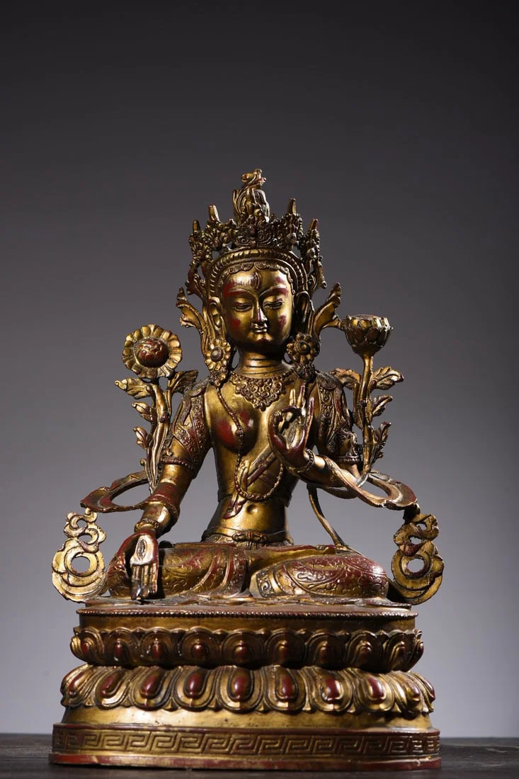 Golden Tara statue