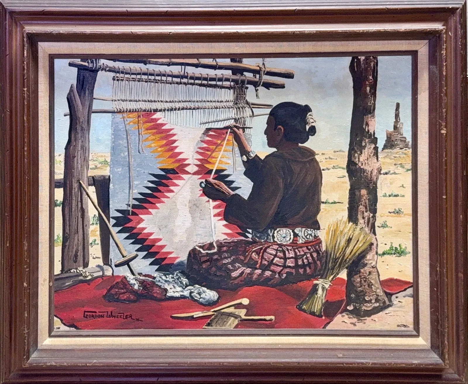 Gordon Wheeler, Oil on Canvas, Western (20th Century)