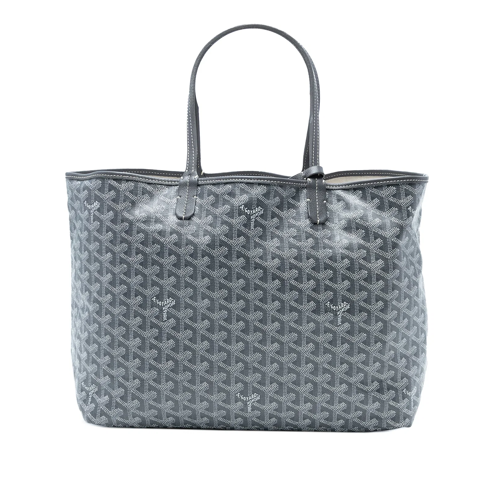 Goyard Saint Louis PM Coated Canvas Bag Gray