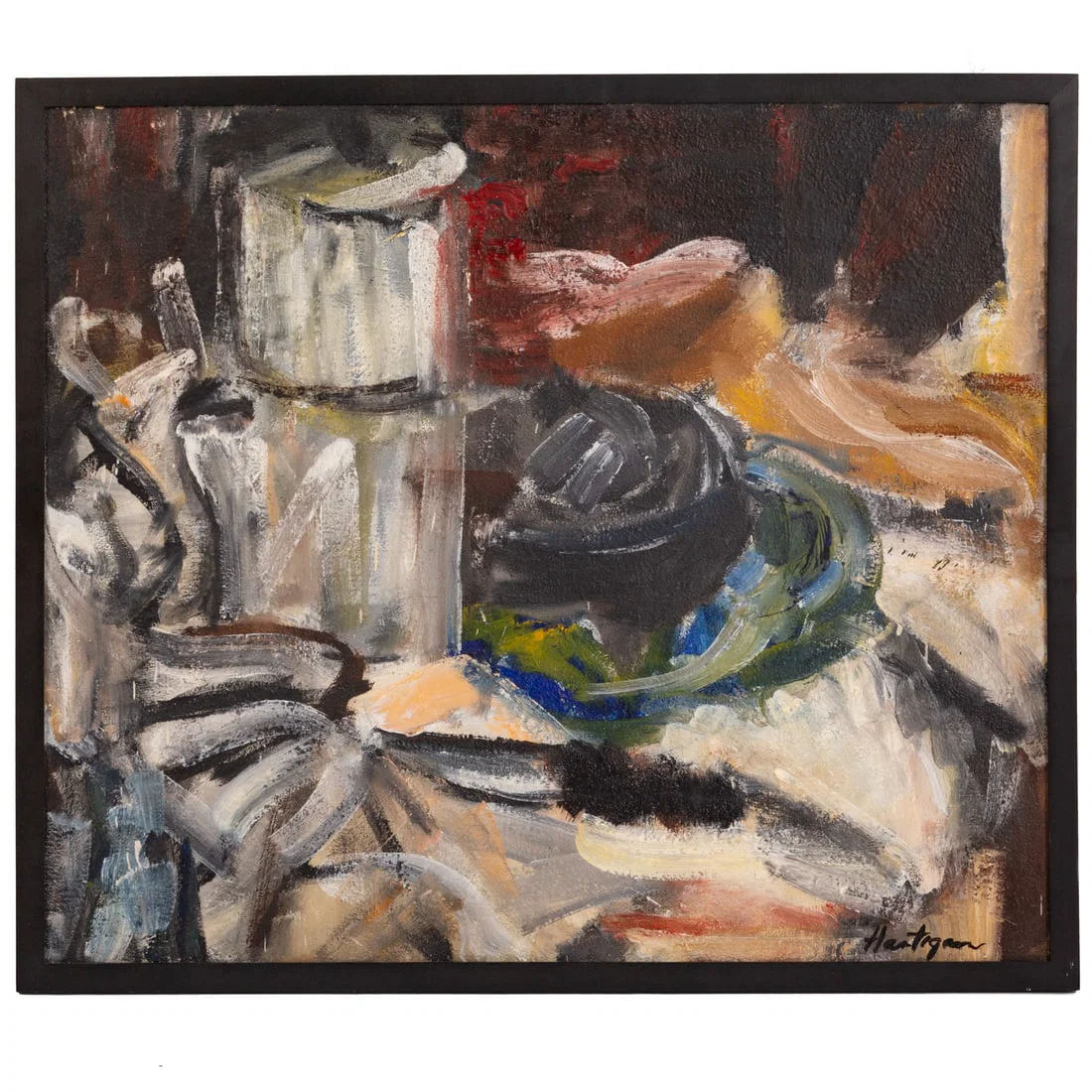 Grace Hartigan. Still Life with Coffee Pot, oil