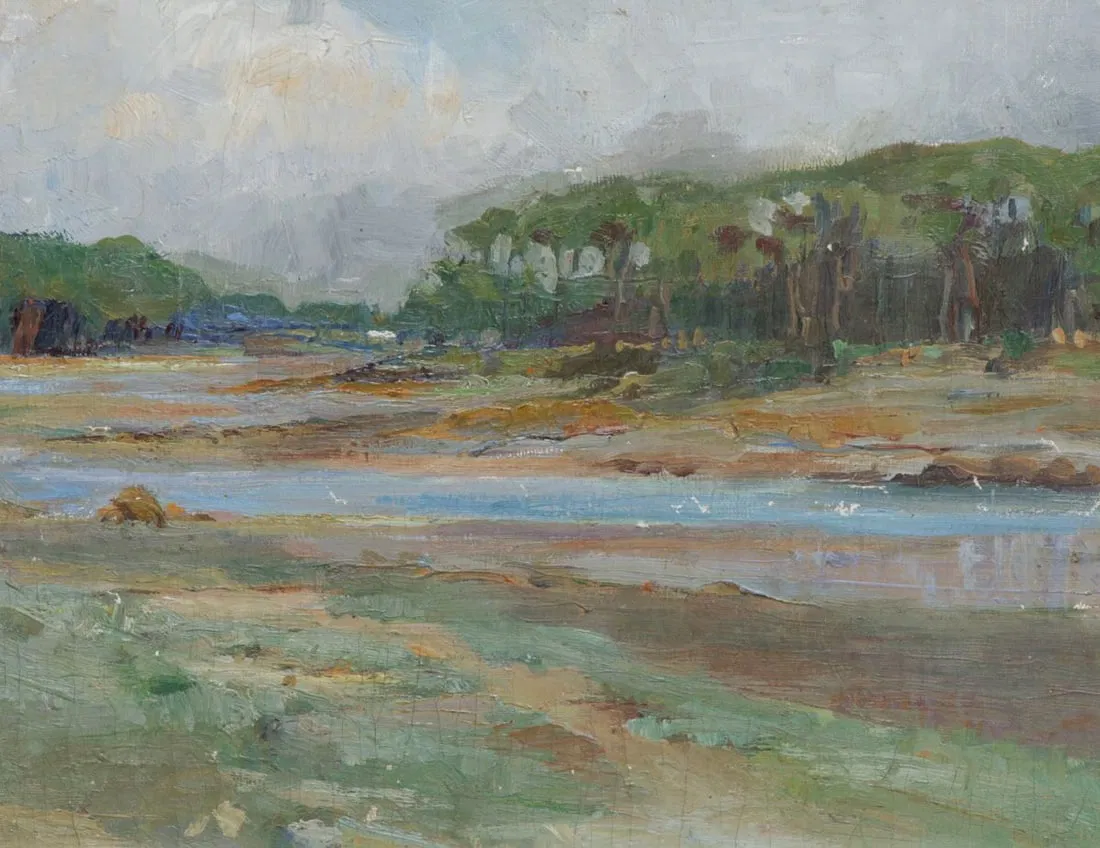 Grace Young (1869-1947) Marshlands Painting New Trenton, Indiana c1900s