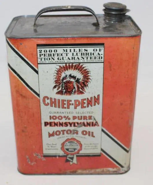 Graphic Chief-Penn Two Gallon Motor Oil Can