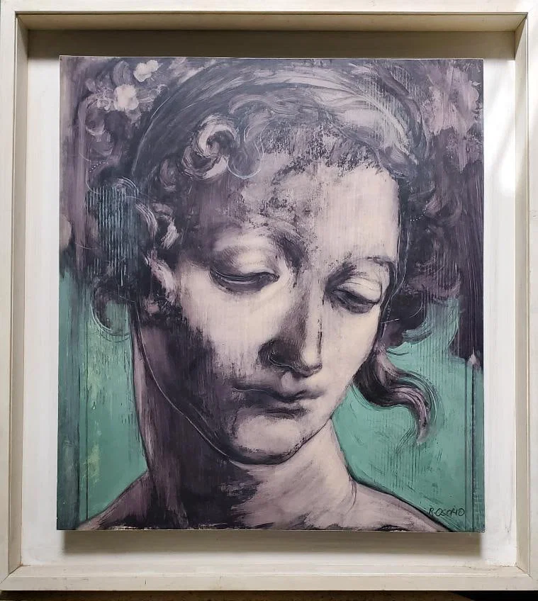 Great work, painting Female face by Rogelio Osorio.