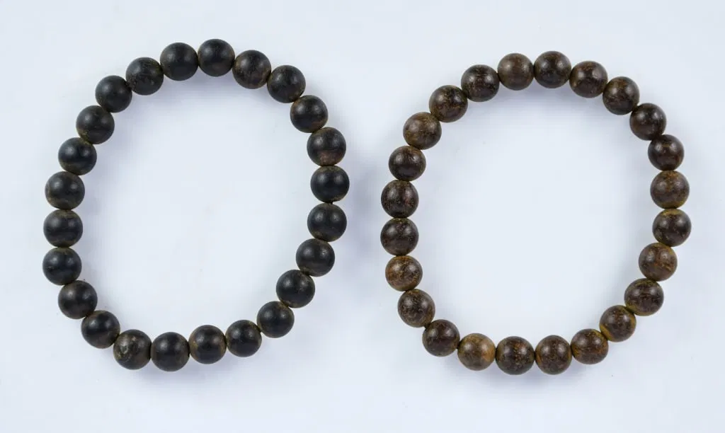 Group of 2 Agarwood Bead Bracelets