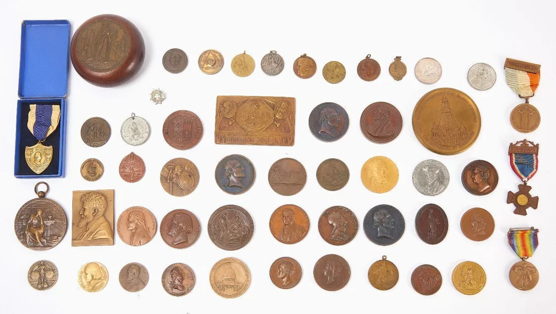 Group of Fifty Historical Bronze Medals and Others