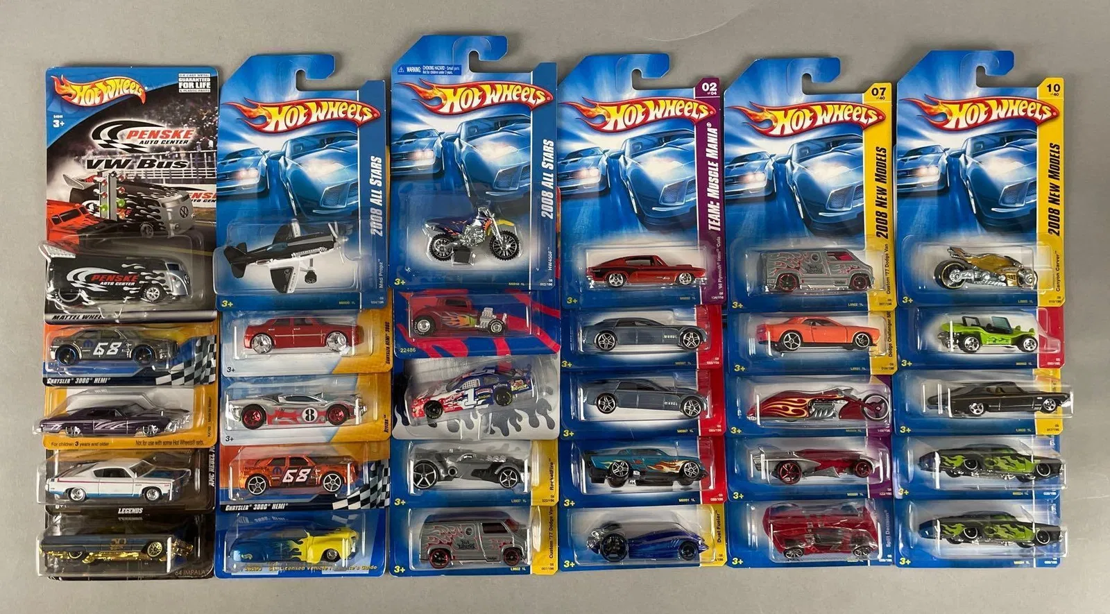 Group of Mattel Hot Wheels Die-Cast Vehicles