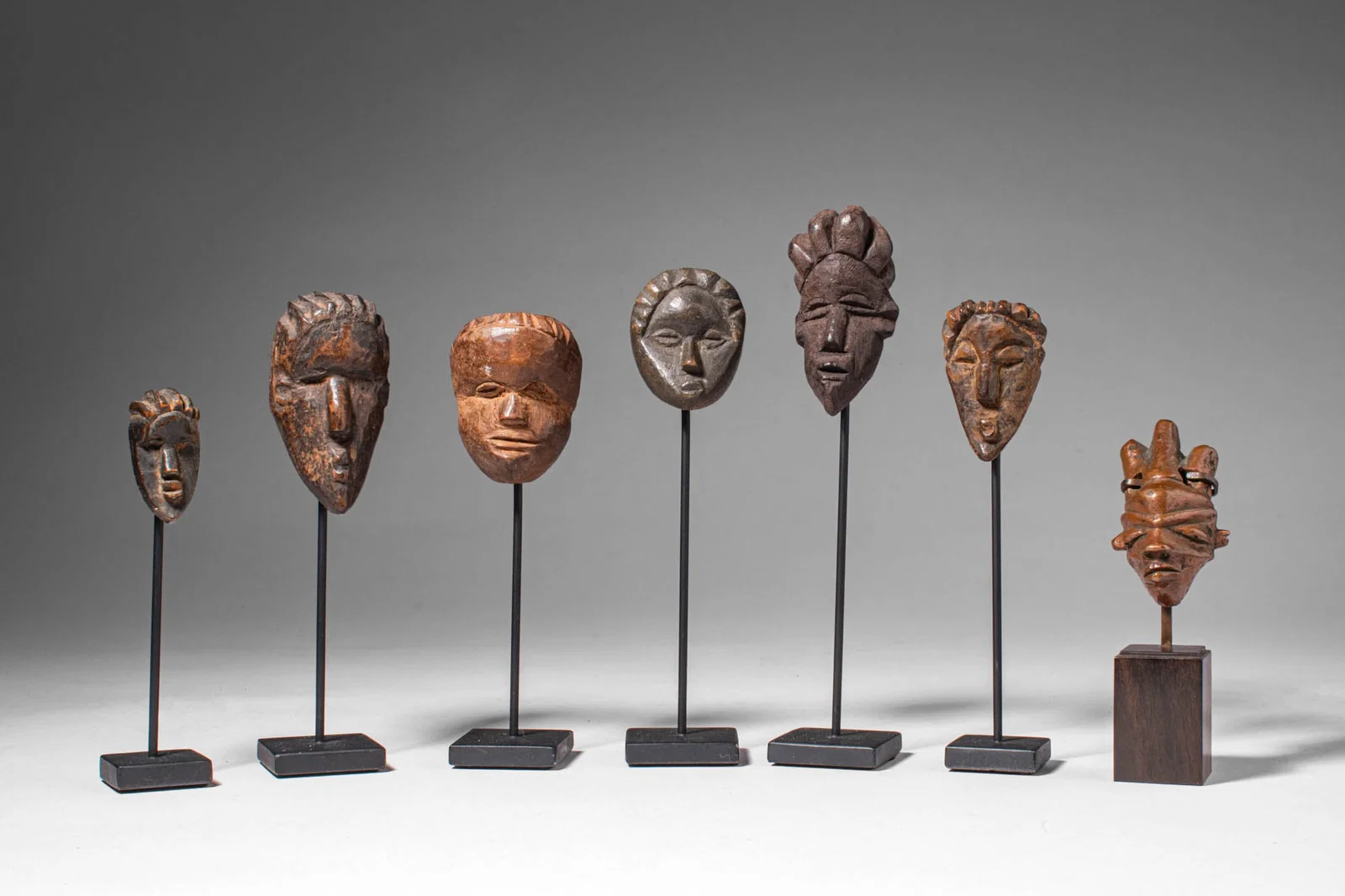GROUP OF MINIATURE MASKS