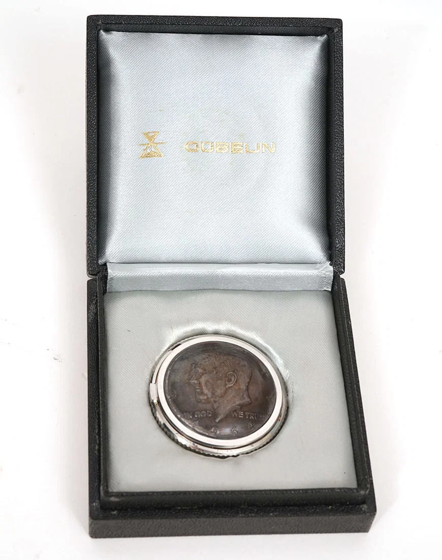 Gubelin JFK Half-Dollar Coin Travel Clock