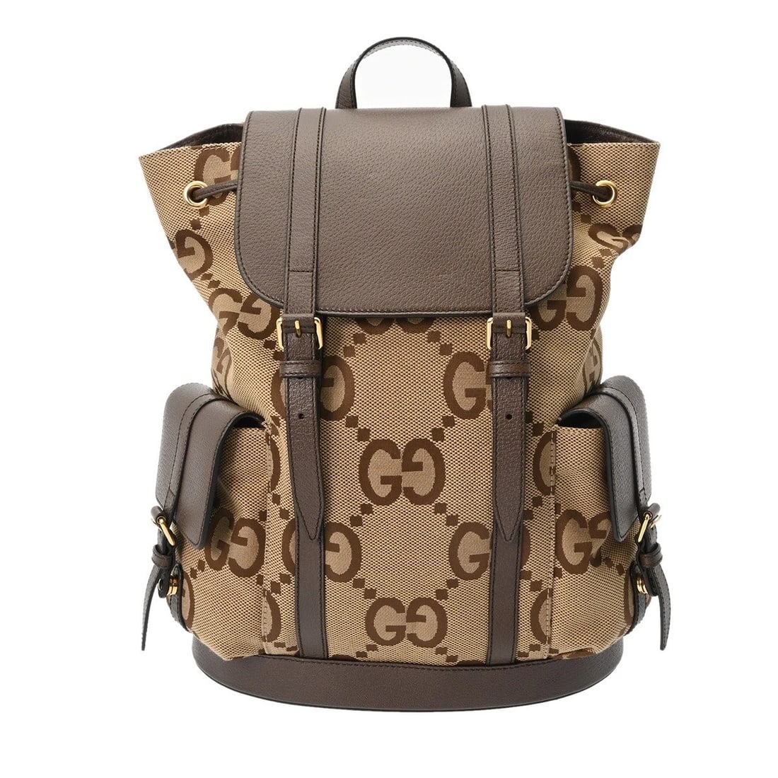 GUCCI BACKPACK LEATHER BEIGE/CAMEL/BROWN MENS BACKPACK