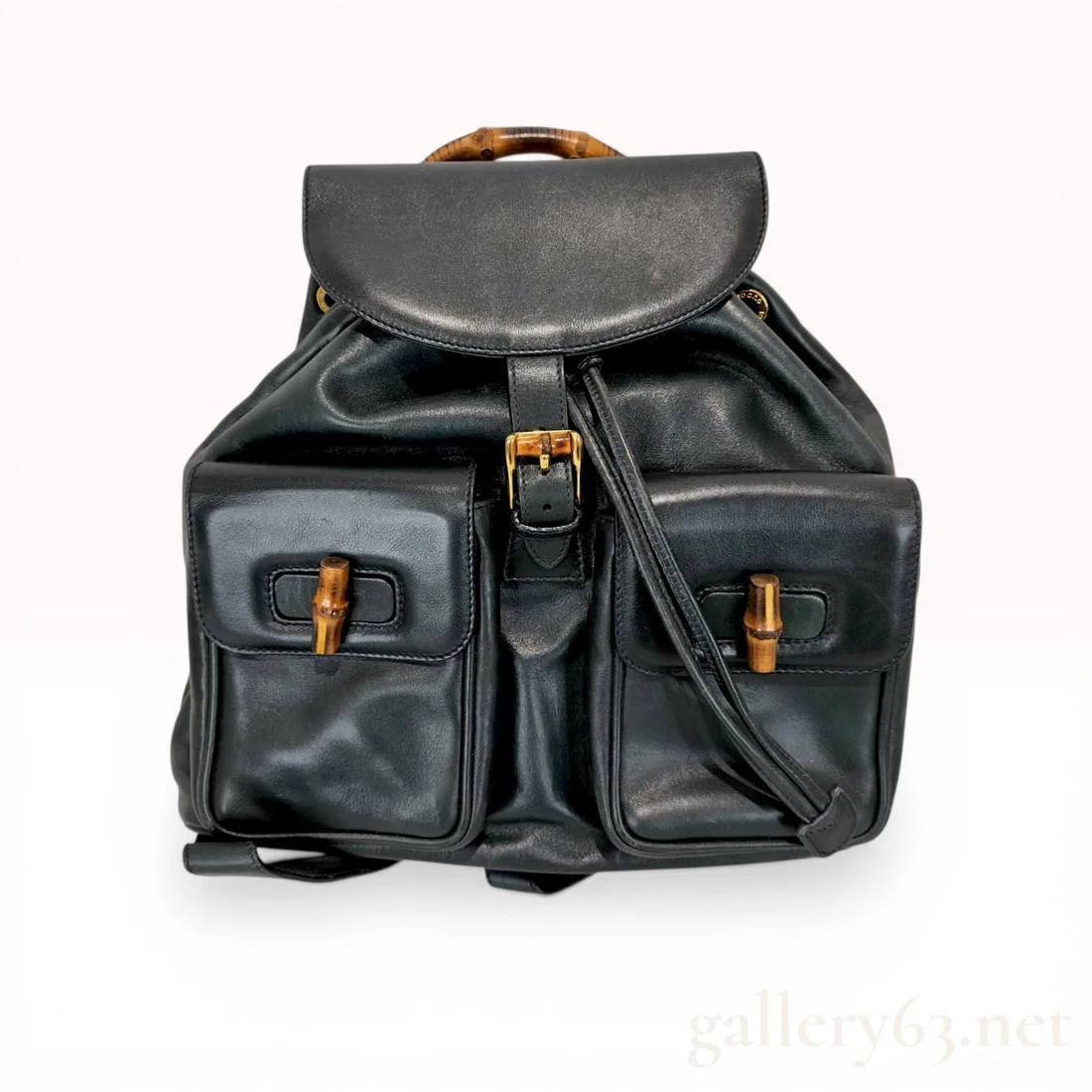 Gucci Bamboo Leather Backpack