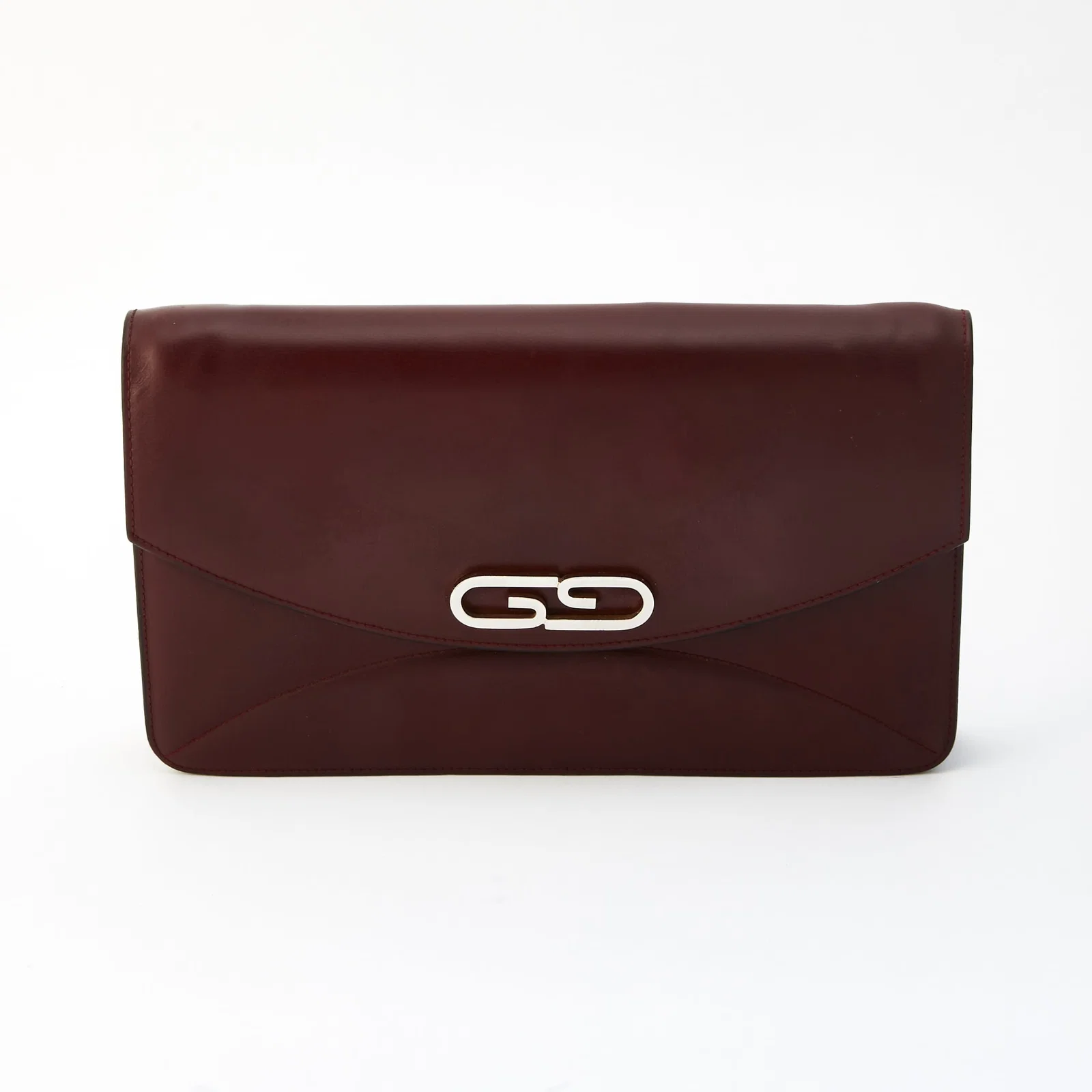 Gucci Burgundy Leather Clutch